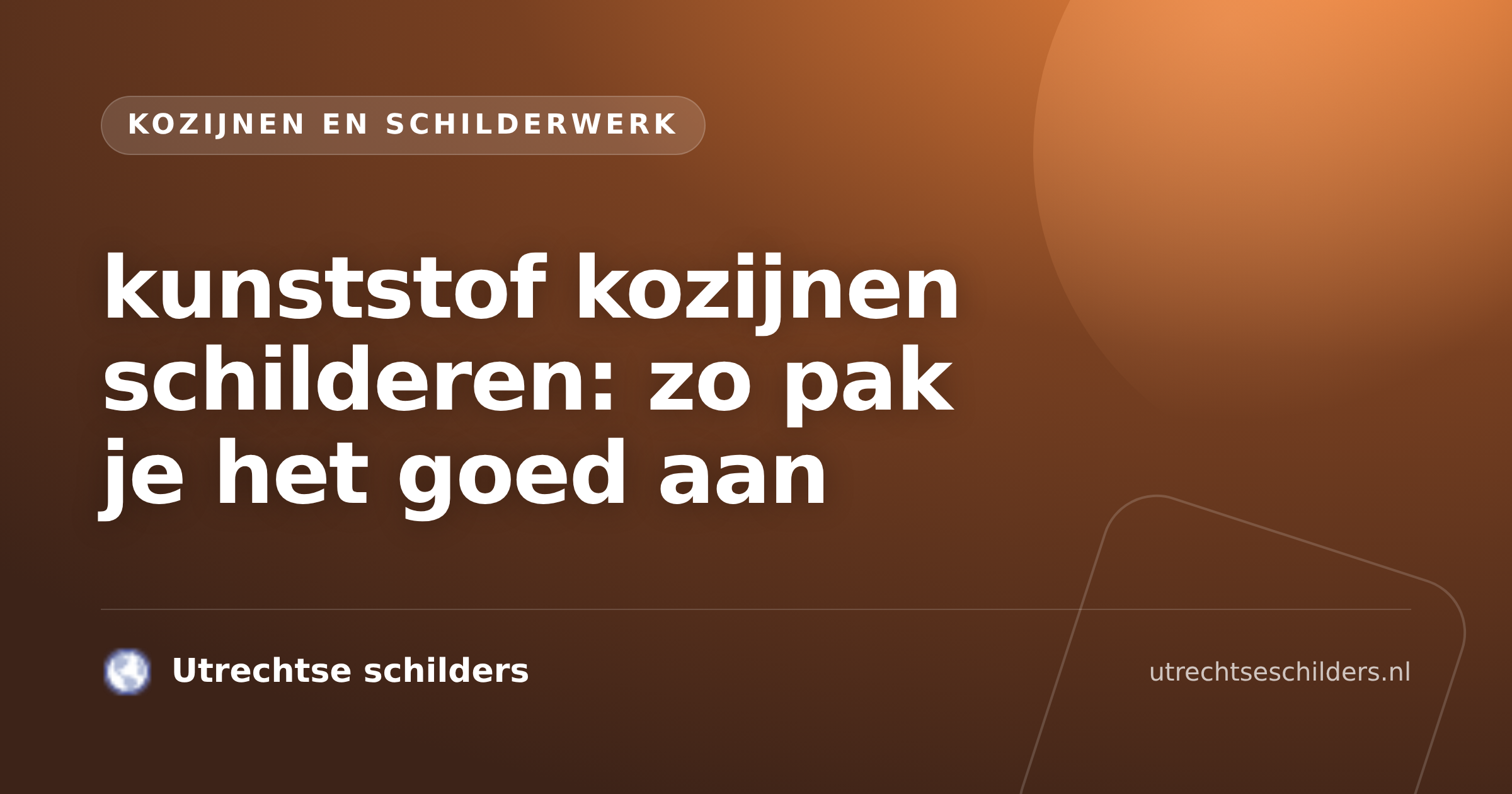 Kunststof kozijnen schilderen met primer en lak voor een strak eindresultaat