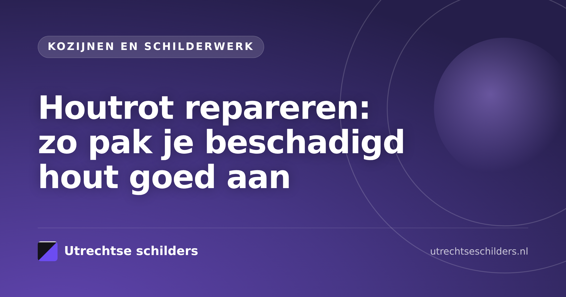 Houtrot repareren aan een houten kozijn met schuurpapier, primer en reparatiemiddel
